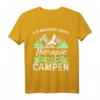 Camper Zelt T-Shirt - Ich brauch keine Therapie ich muss nur Campen - Perfektes Geschenk für Campingfans und Outdoor-Abenteurer