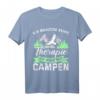 Camper Zelt T-Shirt - Ich brauch keine Therapie ich muss nur Campen - Perfektes Geschenk für Campingfans und Outdoor-Abenteurer