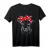 Damen Ziegen-Bandana Tierliebhaber T-Shirt – Stylisches Tiermuster, perfektes Geschenk zu Weihnachten & Geburtstag