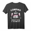 Camping Sekt Wohnwagen Camper T-Shirt für Damen - Lustiges Spruch Outfit für Camperinnen und Sekttrinkerinnen