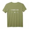 Camping Urlaub T-Shirt - 3 Things I Love Design für Zelt- und Lagerfeuer-Fans, Camper & Naturverbundene