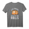 Camping T-Shirt zum HapKoala - Klassisch geschnitten, doppelt genähter Saum, perfektes Geschenk für Outdoor- und Campingfans
