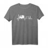 Camping Herzschlag EKG Wohnwagen WoWa - Lustiges Camper T-Shirt für Urlaub, Geburtstag & Weihnachten
