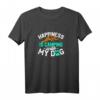 Happiness is Camping with My Dog T-Shirt – Perfektes Geschenk für Wohnmobilfahrer, Hundeliebhaber & Campingfans zu Weihnachten, Geburtstag & Rente