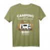 Lustiges Camping T-Shirt mit Spruch für Bierliebhaber & Outdoor-Fans – Perfekt für Camping, Wandern & Lagerfeuerabende