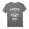 Lustiges Camping T-Shirt mit Spruch für Bierliebhaber & Outdoor-Fans – Perfekt für Camping, Wandern & Lagerfeuerabende