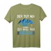 Camper Spruch T-Shirt - Der tut doch nix, der will nur campen | Lustiges Geschenk für Zeltliebhaber & Naturfreunde