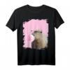 Pink T-Shirt mit Capybara Kaugummi und Brille - Lustiges Tiermotiv für Tierliebhaber und Fans