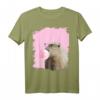 Pink T-Shirt mit Capybara Kaugummi und Brille - Lustiges Tiermotiv für Tierliebhaber und Fans