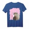 Pink T-Shirt mit Capybara Kaugummi und Brille - Lustiges Tiermotiv für Tierliebhaber und Fans