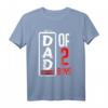 Dad Of 2 Boys Geringe Batterie Werdender Vater Papa Spruch T-Shirt – Lustiges Geschenk für werdende Väter, Geburt, Taufe & mehr
