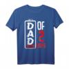 Dad Of 2 Boys Geringe Batterie Werdender Vater Papa Spruch T-Shirt – Lustiges Geschenk für werdende Väter, Geburt, Taufe & mehr