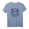 Christliches Bibelvers T-Shirt mit Schmetterling - God Is Good Motiv für Christen und Glaubensfreunde