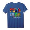 Pura Vida Costa Rica T-Shirt mit Strand, Tieren & buntem Design – Perfektes Souvenir für Costa Rica Fans & Urlauber