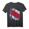 Costa Rica Flagge T-Shirt für Damen, Herren & Kinder - Klassisch geschnitten, doppelt genäht