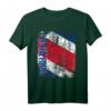 Costa Rica Flagge T-Shirt für Damen, Herren & Kinder - Klassisch geschnitten, doppelt genäht