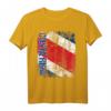 Costa Rica Flagge T-Shirt für Damen, Herren & Kinder - Klassisch geschnitten, doppelt genäht