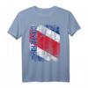 Costa Rica Flagge T-Shirt für Damen, Herren & Kinder - Klassisch geschnitten, doppelt genäht