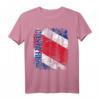 Costa Rica Flagge T-Shirt für Damen, Herren & Kinder - Klassisch geschnitten, doppelt genäht