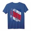 Costa Rica Flagge T-Shirt für Damen, Herren & Kinder - Klassisch geschnitten, doppelt genäht