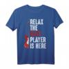 Relax The Bass Player Is Here Bass Gitarre Musiker Lustiges T-Shirt – Perfektes Geschenk für Bassisten, Musiker & Musikliebhaber