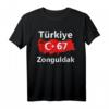 Türkei 67 Zonguldak T-Shirt mit Türkischer Flagge - Geschenkidee für Freunde & Familie, perfekt zu Geburtstag, Weihnachten, Zuckerfest & türkischen Feiertagen