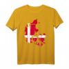 Dänemark Landkarte mit Flagge T-Shirt – Klassisch geschnitten, perfekt für Touristen, Dänen & Dänemark-Liebhaber