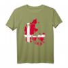 Dänemark Landkarte mit Flagge T-Shirt – Klassisch geschnitten, perfekt für Touristen, Dänen & Dänemark-Liebhaber