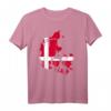 Dänemark Landkarte mit Flagge T-Shirt – Klassisch geschnitten, perfekt für Touristen, Dänen & Dänemark-Liebhaber