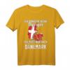 Dänische Flagge T-Shirt | Dänemark Urlaub & Fan Geschenk für Männer, Frauen & Kinder