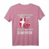 Dänische Flagge T-Shirt | Dänemark Urlaub & Fan Geschenk für Männer, Frauen & Kinder