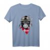 Dänemark Däne T-Shirt mit Flagge – Klassisch geschnitten, doppelt genähter Saum, ideal für Dänemark- und Skandinavien-Fans
