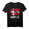 Dänemark Flagge T-Shirt | Vintage Grunge Dänische Flagge Geschenk für Urlaub, Turniere & nationale Feiertage