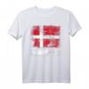 Dänemark Flagge T-Shirt | Vintage Grunge Dänische Flagge Geschenk für Urlaub, Turniere & nationale Feiertage