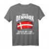 Dänemark Geschenk für Herren, Damen und Kinder mit Flagge - Skandinavisches T-Shirt für Fans, Familien & Souvenir-Liebhaber