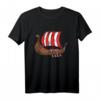 Dänisches Wikingerschiff T-Shirt – Skandinavisches Wikinger-Geschenk für Fans von Dänemark und nordischer Mythologie