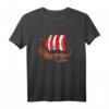 Dänisches Wikingerschiff T-Shirt – Skandinavisches Wikinger-Geschenk für Fans von Dänemark und nordischer Mythologie