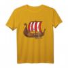 Dänisches Wikingerschiff T-Shirt – Skandinavisches Wikinger-Geschenk für Fans von Dänemark und nordischer Mythologie