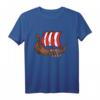 Dänisches Wikingerschiff T-Shirt – Skandinavisches Wikinger-Geschenk für Fans von Dänemark und nordischer Mythologie