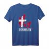 Dänemark Dänisch Skandinavisch Retro T-Shirt - Patriotisches Fan- und Reiseshirt für Dänemark-Liebhaber