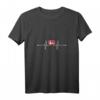 Dänemark Herzschlag T-Shirt für Damen - Dänischer Stolz und Souvenir mit V-Ausschnitt