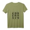 Damen Kopenhagen Design T-Shirt mit V-Ausschnitt – Nordisches Vintage-Design für Skandinavien-Liebhaber, Ex-Pats & Touristen