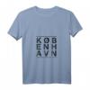 Damen Kopenhagen Design T-Shirt mit V-Ausschnitt – Nordisches Vintage-Design für Skandinavien-Liebhaber, Ex-Pats & Touristen