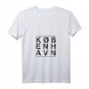 Damen Kopenhagen Design T-Shirt mit V-Ausschnitt – Nordisches Vintage-Design für Skandinavien-Liebhaber, Ex-Pats & Touristen