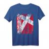 Dänemark Flagge T-Shirt für Damen, Herren und Kinder – Klassisch geschnitten, doppelt genähter Saum, ideales Fan- und Souvenir-Shirt
