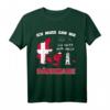 Ich muss gar nix - muss nur nach Dänemark T-Shirt mit Land, Flagge und Leuchtturm Design
