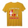 Ich muss gar nix - muss nur nach Dänemark T-Shirt mit Land, Flagge und Leuchtturm Design