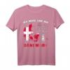 Ich muss gar nix - muss nur nach Dänemark T-Shirt mit Land, Flagge und Leuchtturm Design