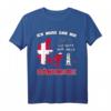 Ich muss gar nix - muss nur nach Dänemark T-Shirt mit Land, Flagge und Leuchtturm Design