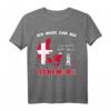 Ich muss gar nix - muss nur nach Dänemark T-Shirt mit Land, Flagge und Leuchtturm Design